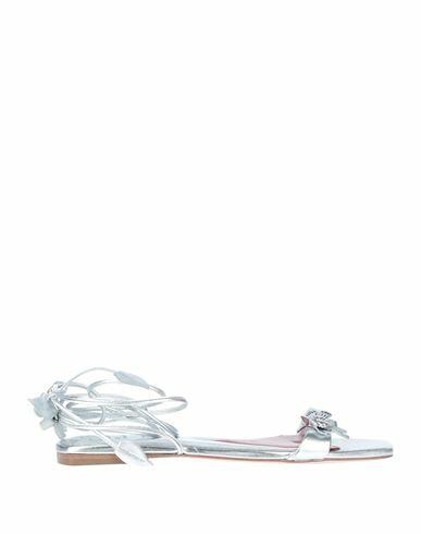 Roger Vivier Woman Sandals Silver Soft Leather Cover