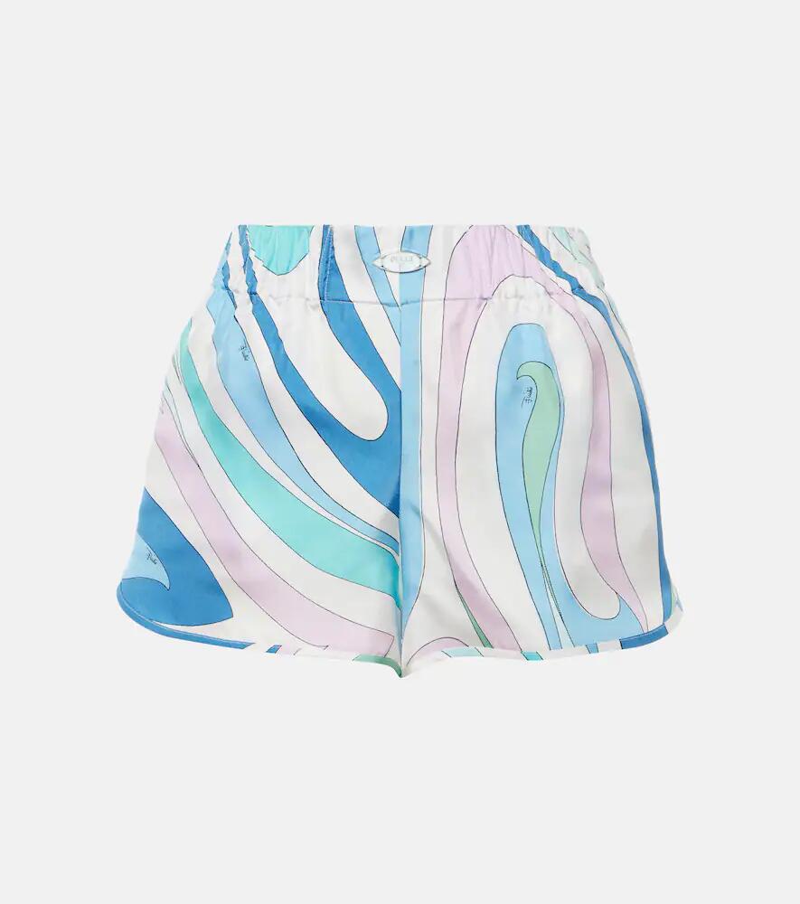 Pucci Marmo printed silk twill shorts Cover