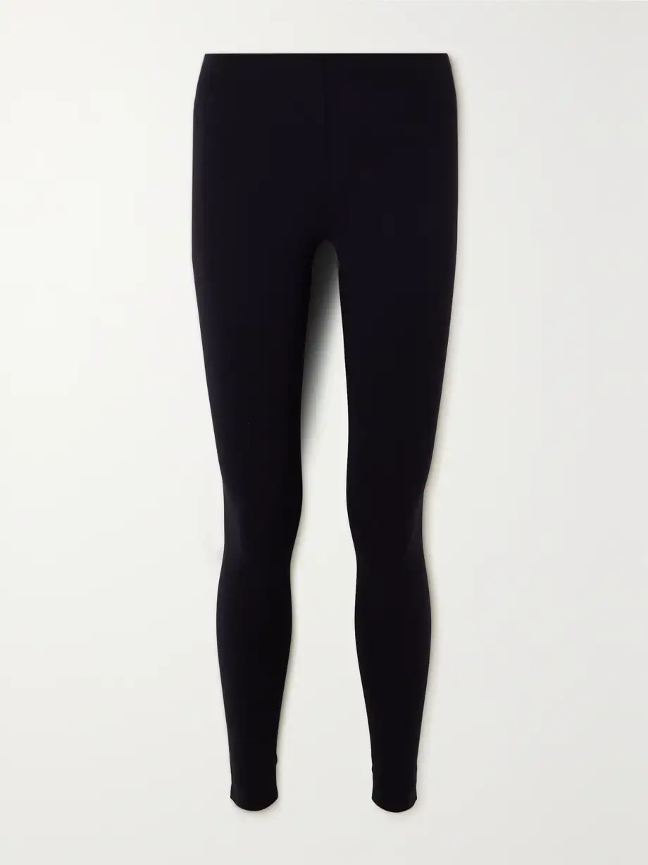 The Row - Lanza Stretch-jersey Leggings - Black Cover