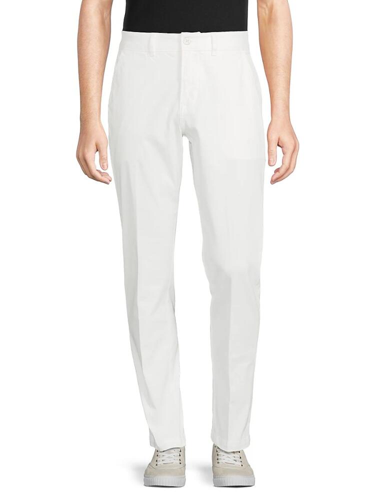 Hudson Jeans Men's Classic Slim Straight Dress Pants - White Cover