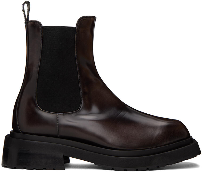 Eckhaus Latta Brown Mike Chelsea Boots Cover