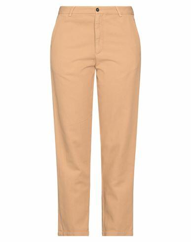 Pence Woman Pants Camel Cotton, Linen Cover