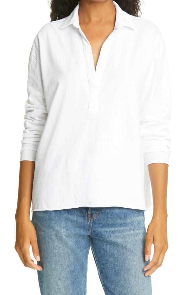 Frank & Eileen Patrick Popover Henley in White Cover