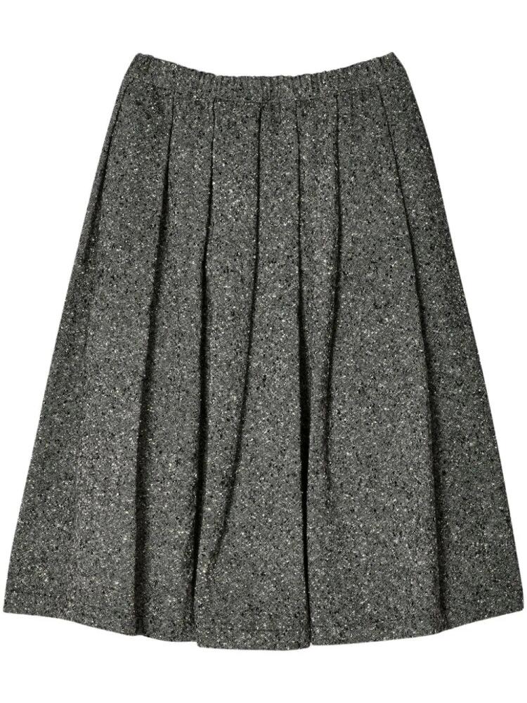 Black Comme Des Garçons elasticated flared skirt - Grey Cover