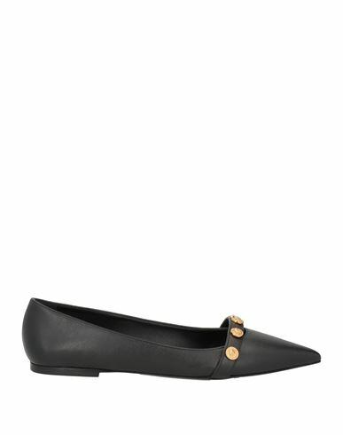 Versace Woman Ballet flats Black Calfskin Cover