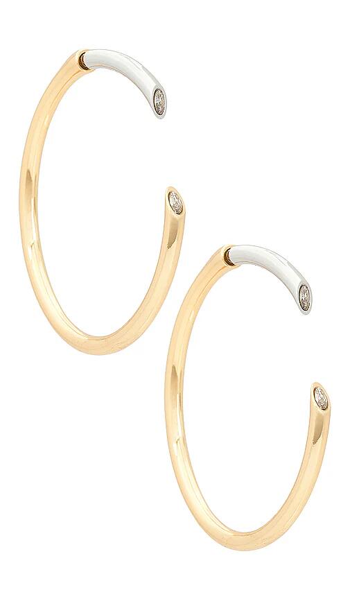 Demarson Gigi Hoops in Metallic Gold Cover