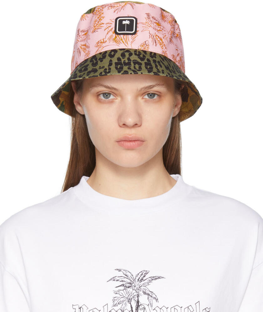 Palm Angels Multicolor Mixed Print Bucket Hat Cover