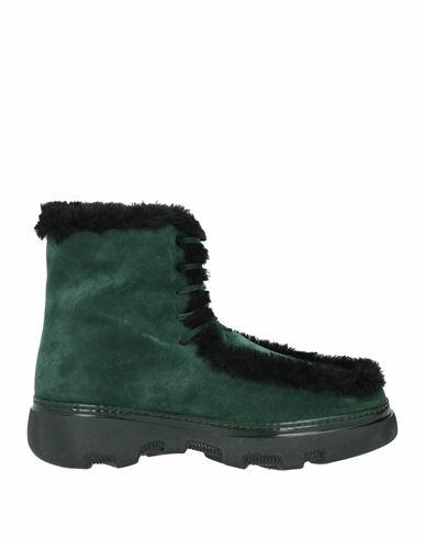 Burberry Prorsum Man Ankle boots Green Shearling Cover