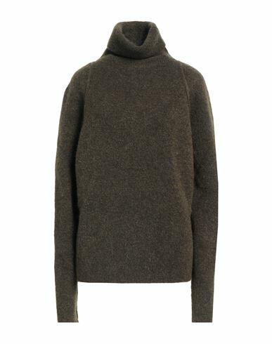 Uma Wang Woman Turtleneck Military green Virgin Wool, Mohair wool, Polyamide, Elastane Cover