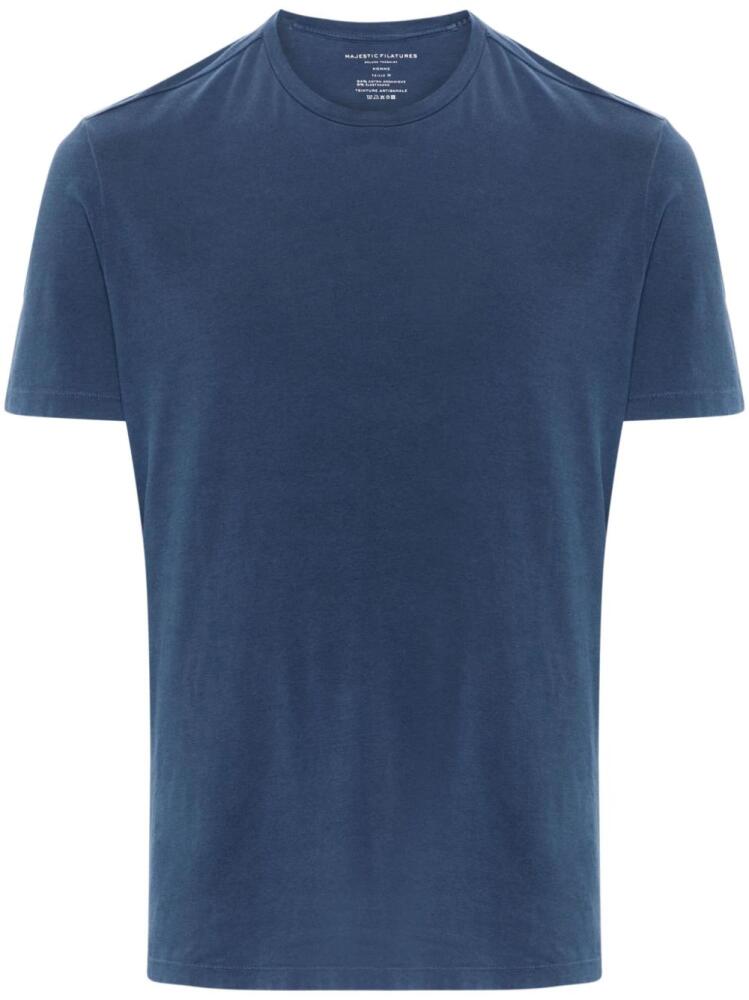 Majestic Filatures organic-cotton T-shirt - Blue Cover