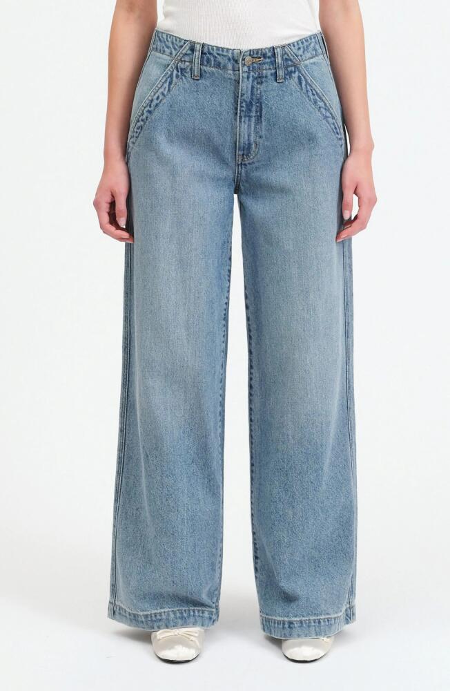 DAZE The Kickback High Waist Palazzo Wide Leg Jeans in Later Cover