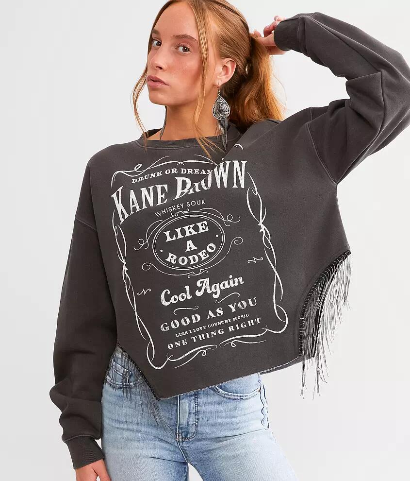 Goodie Two Sleeves Kane Brown Shot Bead Fringe Band Pullover Cover