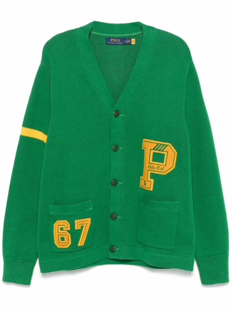 Polo Ralph Lauren Letterman cardigan - Green Cover