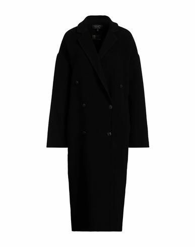 Rag & Bone Woman Coat Black Wool, Polyamide Cover