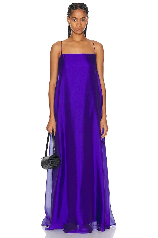 Staud Maxi Delfina Dress in Purple Cover