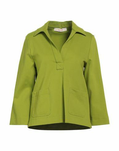 Jucca Woman Top Acid green Viscose, Polyamide, Elastane Cover