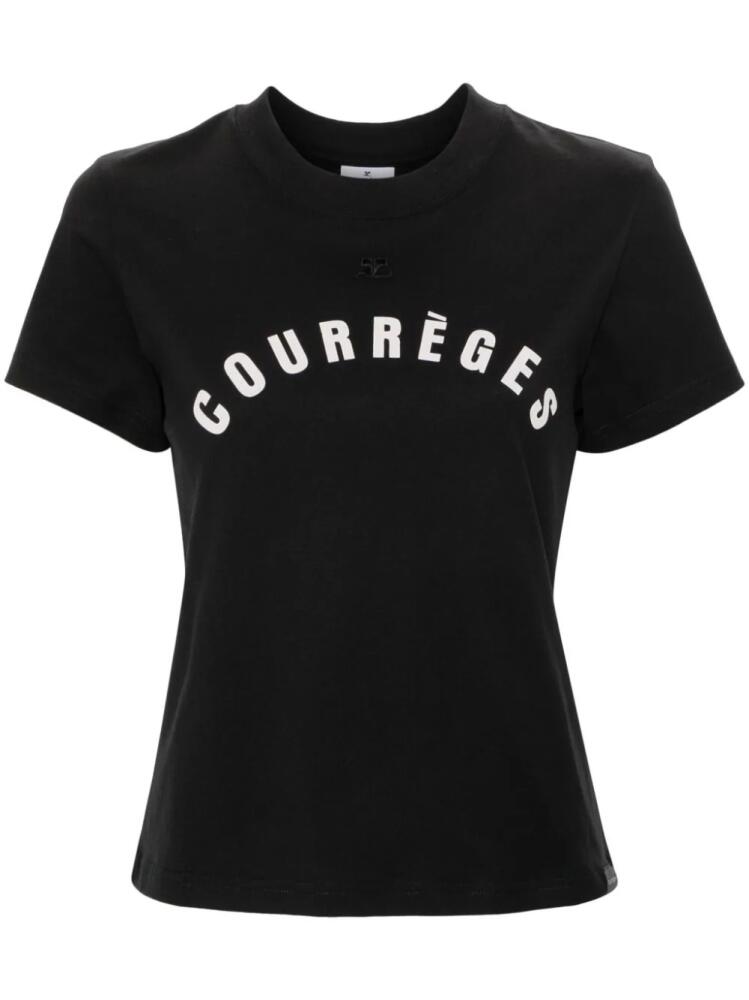 Courrèges Ac Straight cotton T-shirt - Black Cover