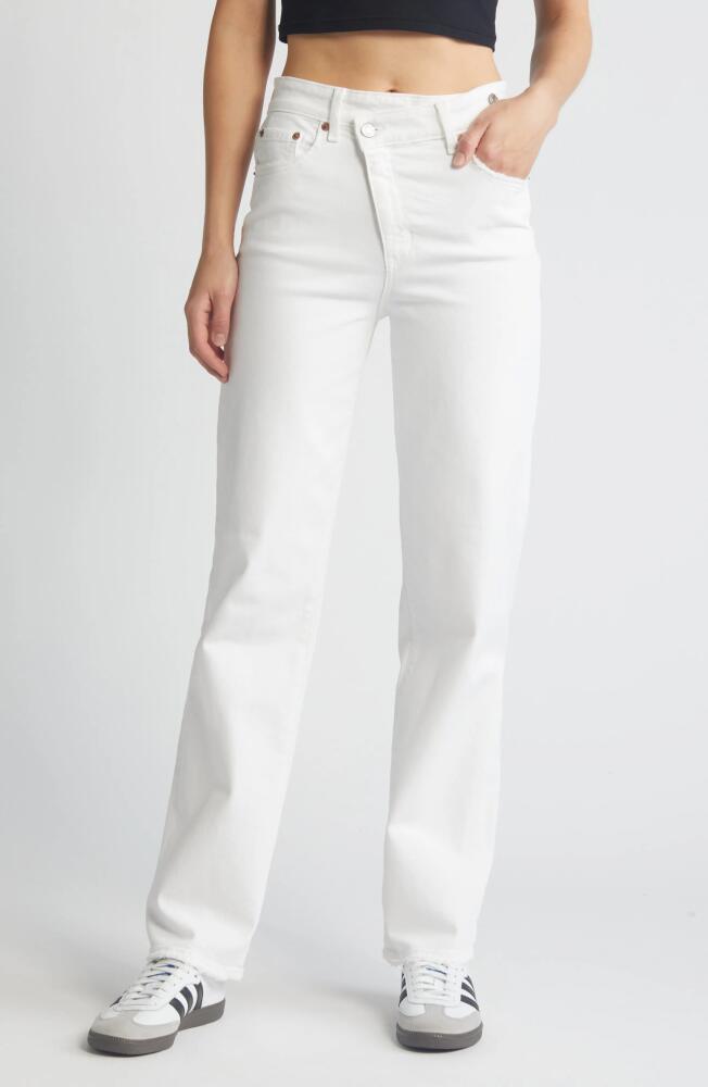 Sundaze Crossover Waist Straight Leg Jeans in Marshmallow Cover