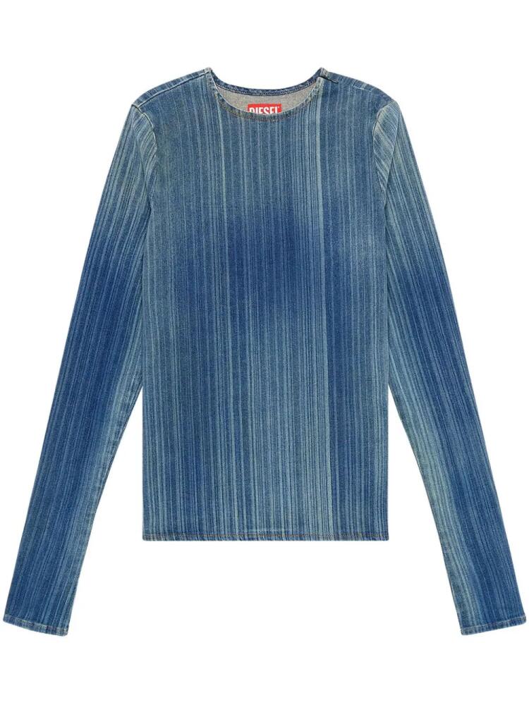 Diesel De-Bob-Fsd1 long-sleeved T-shirt - Blue Cover