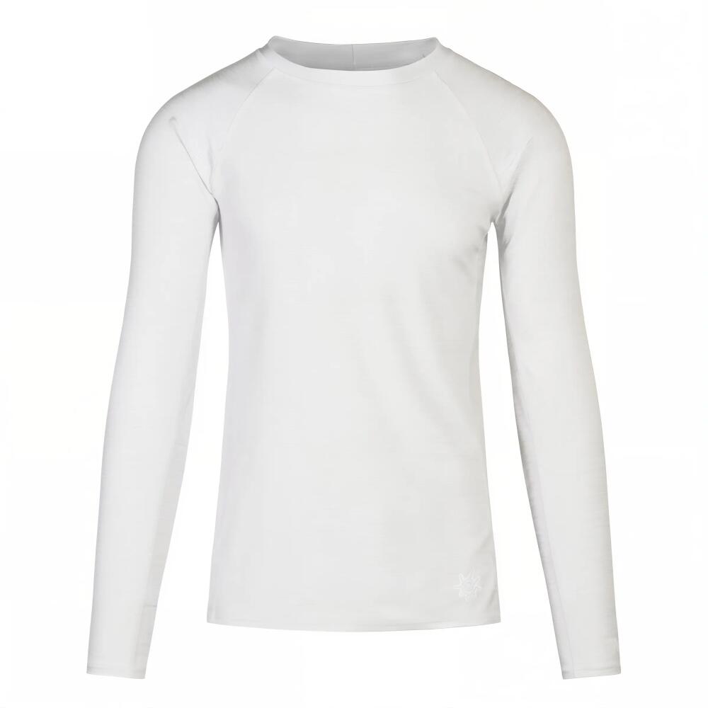 UV Skinz Long Sleeve Crew Sun & Swim Shirt in White Cover