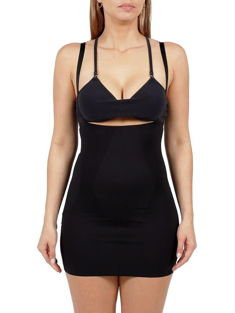 Rene Ruiz Collection Women's Full Body Shapewear Slip Dress - Black Cover