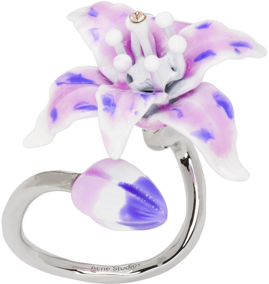 Acne Studios Silver Flower Ring Cover