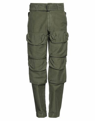 Dries Van Noten Man Pants Military green Cotton Cover