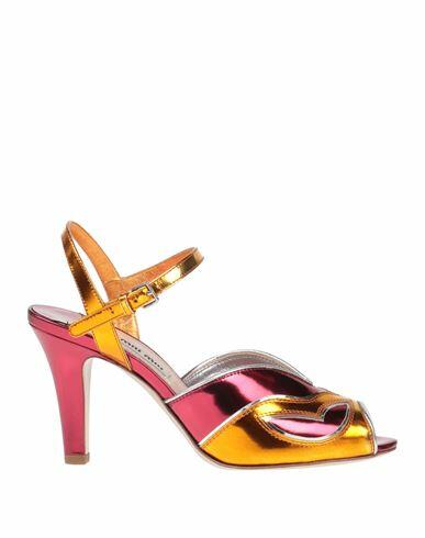 Miu Miu Woman Sandals Red Kidskin Cover