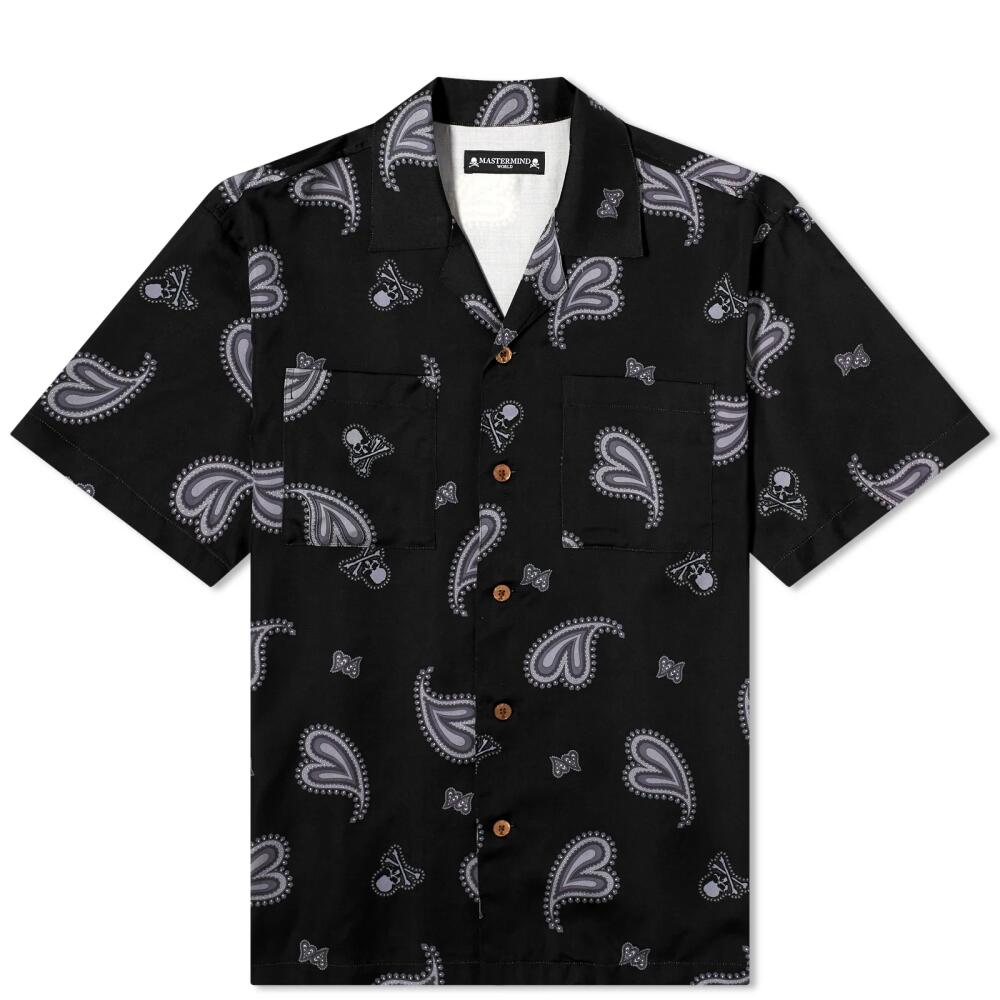 MASTERMIND WORLD Men's Paisley Skull Shirt in Black Cover