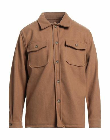 Yes Zee By Essenza Man Shirt Camel Polyester Cover