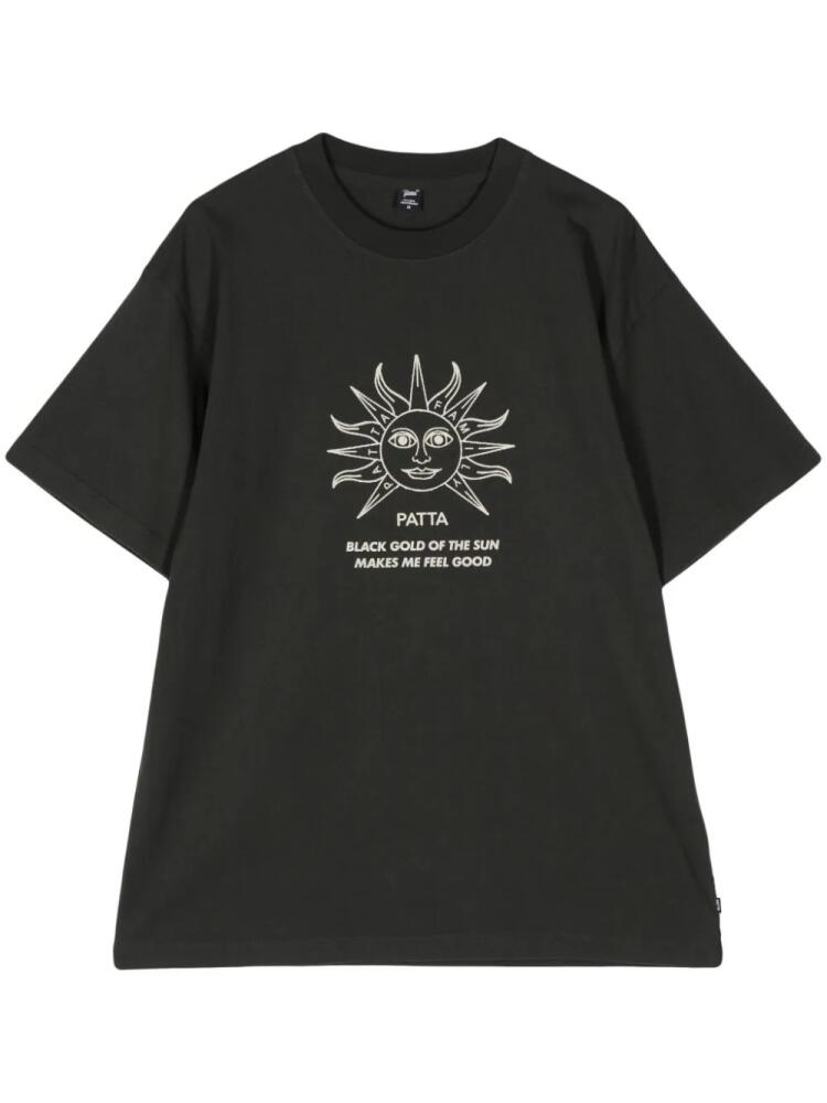 PATTA Black Gold Sun cotton T-shirt - Green Cover