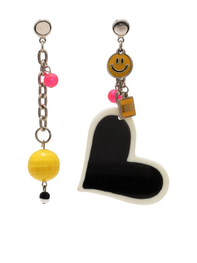 Amir Slama heart-charm drop earrings - Multicolour Cover