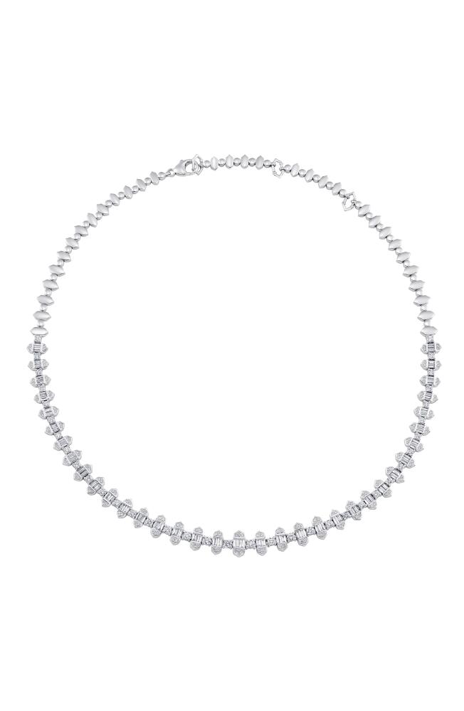 Sara Weinstock Taj Baguette Diamond Choker in White Gold Cover