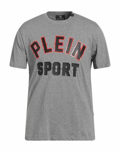 Plein Sport Man T-shirt Grey Cotton Cover