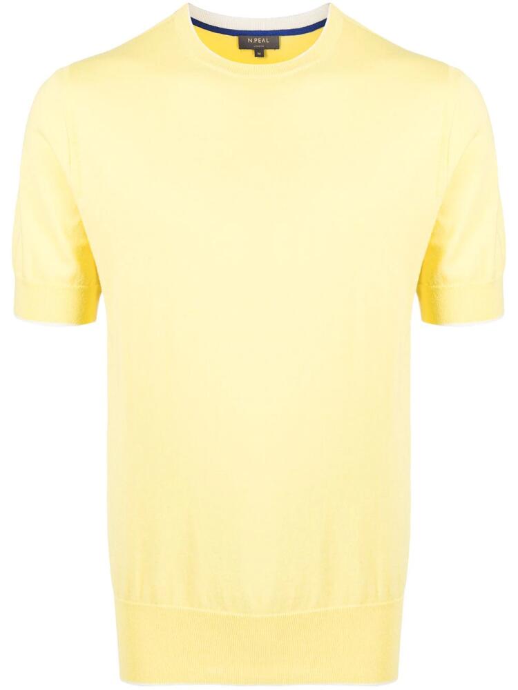 N.Peal ribbed-knit crew neck sweatshirt - Yellow Cover