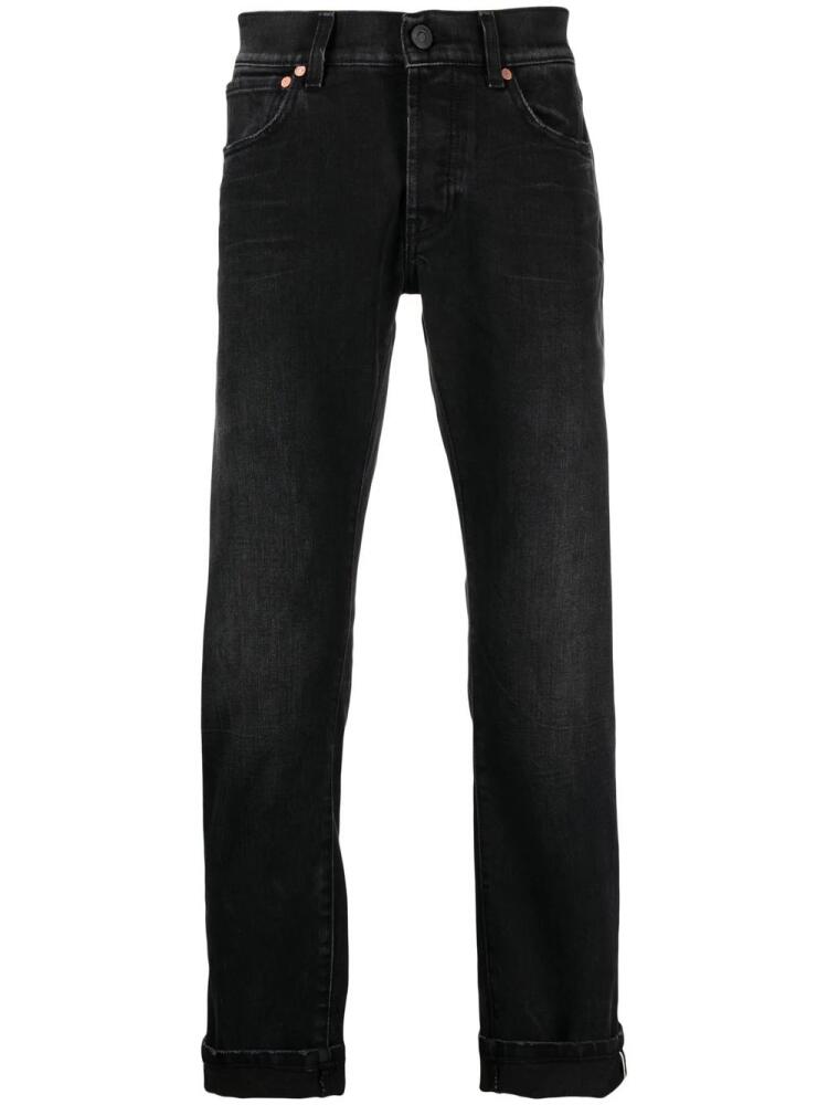 TELA GENOVA light-wash strap detail jeans - Black Cover