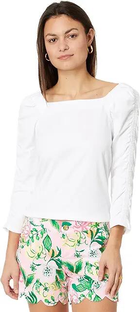 Lilly Pulitzer Sirah Knit Top (Resort White) Women's Clothing Cover