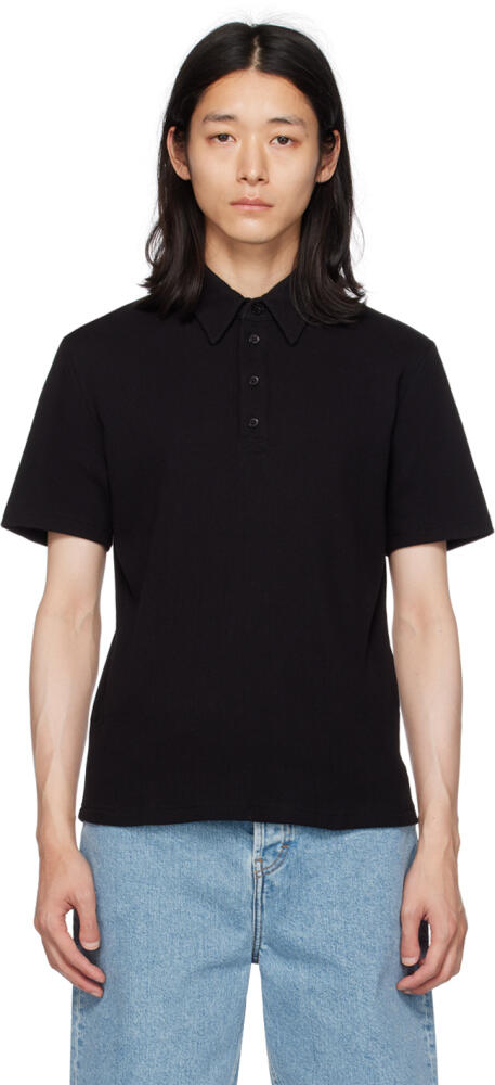 Filippa K Black Placket Polo Cover