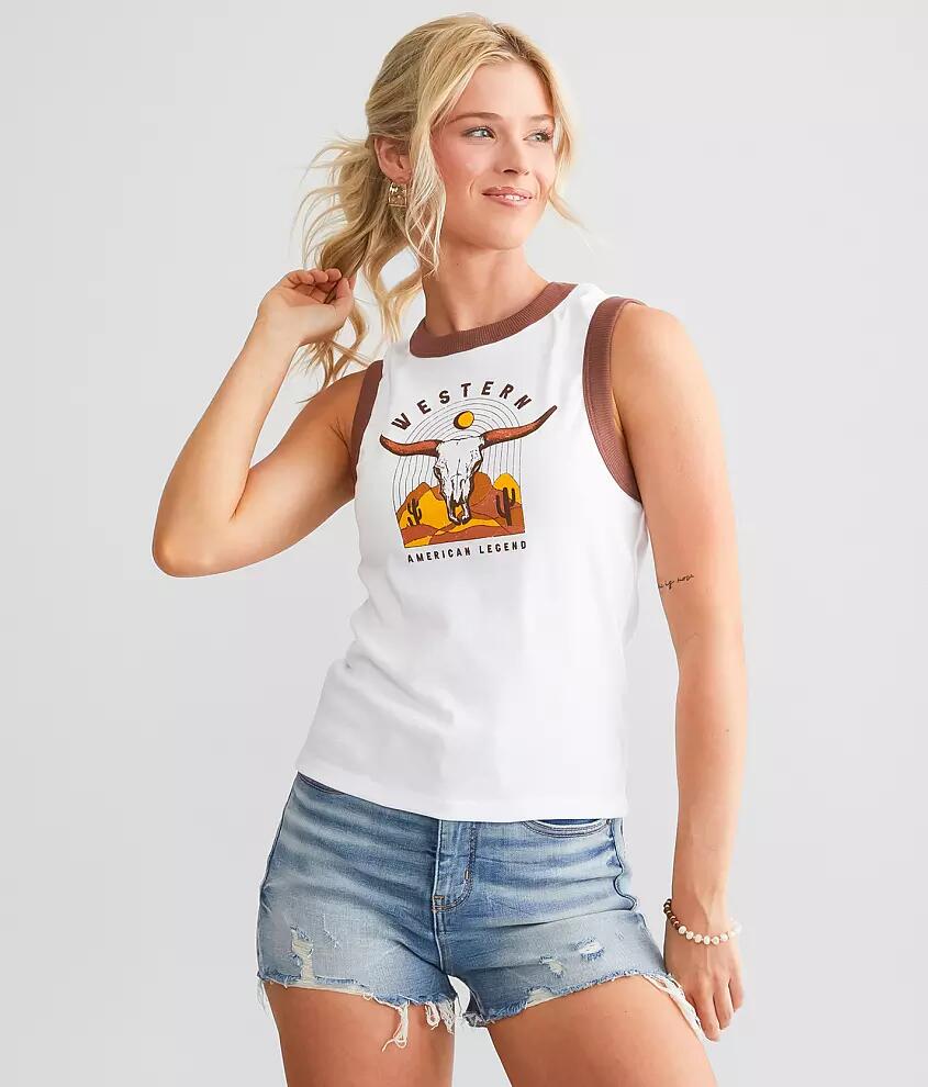 Modish Rebel Western American Tank Top Cover