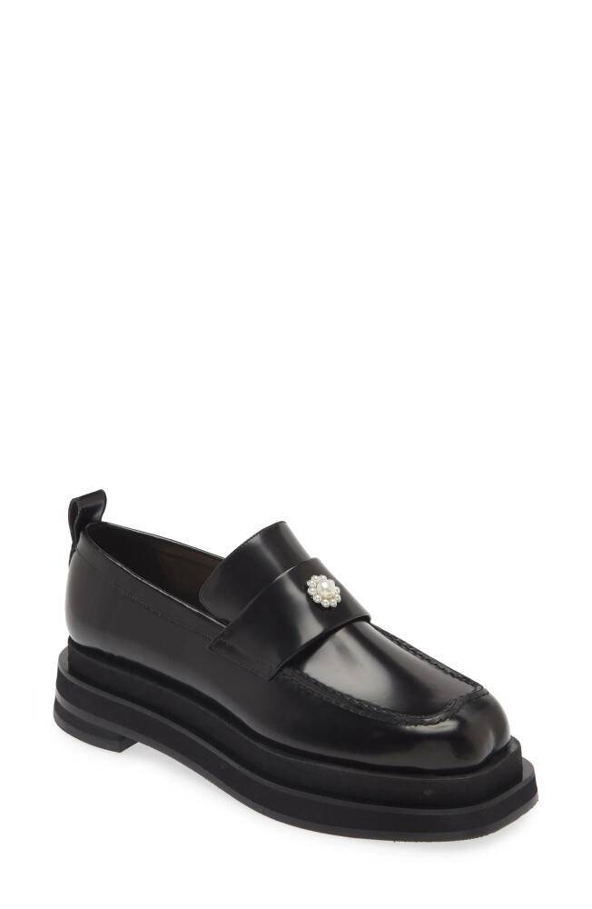 Simone Rocha Heart Toe Platform Loafer in Black/Pearl Cover