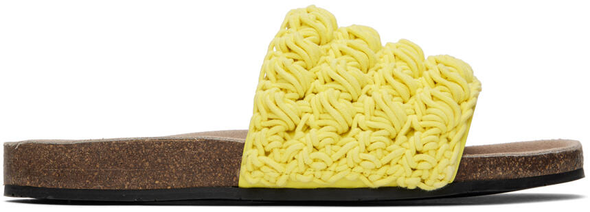 JW Anderson Yellow Crochet Slides Cover