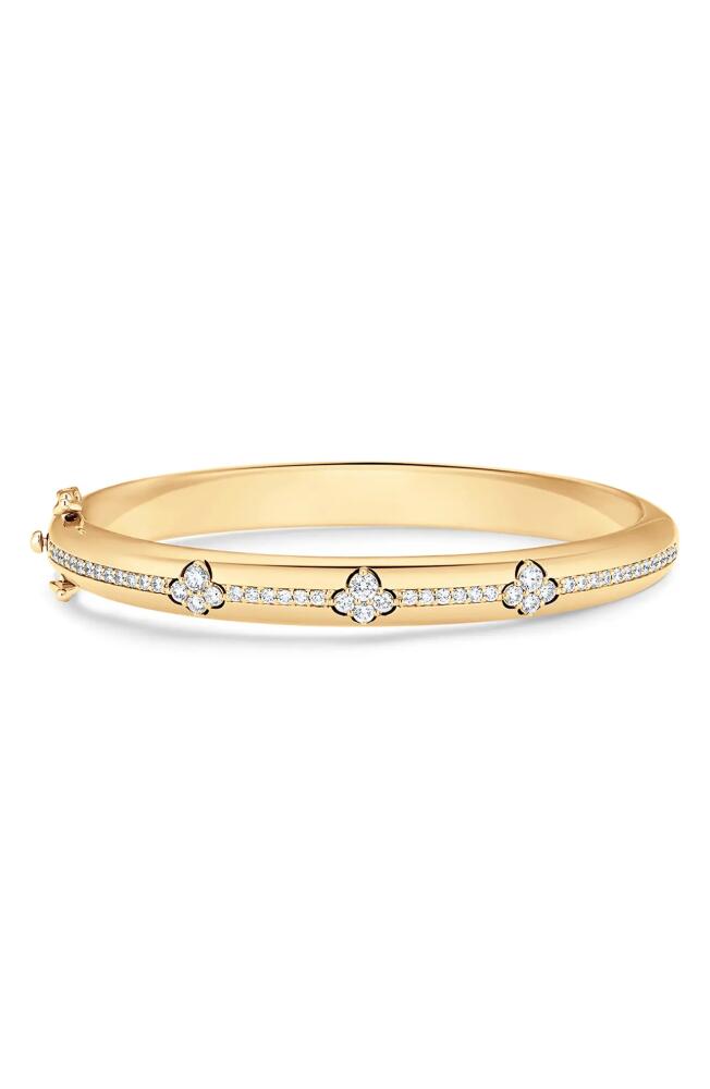 Sara Weinstock Dujour Cluster Diamond Bangle Bracelet in Yellow Gold/Diamond Cover