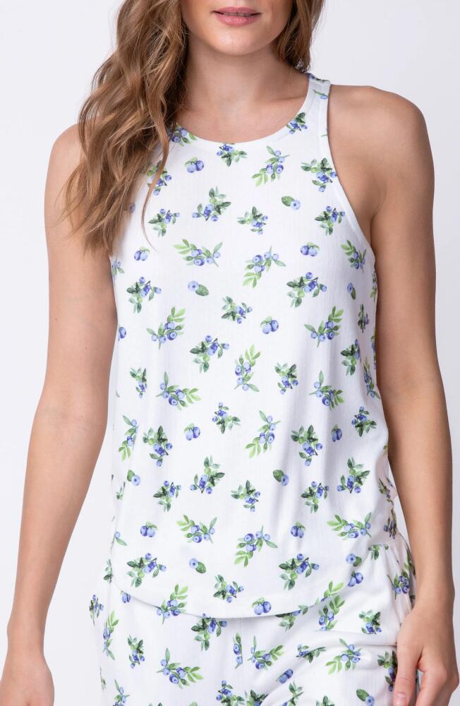 PJ Salvage Blueberry Lounge Tank Top in Ivory Cover