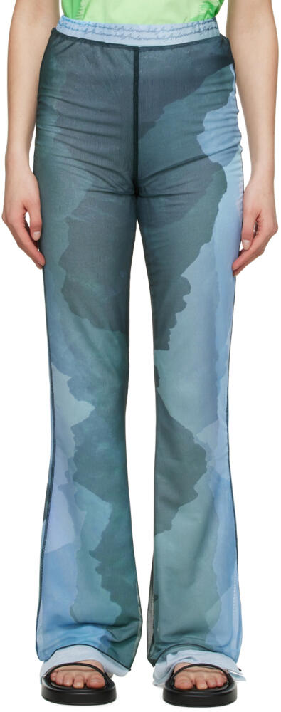 Andersson Bell Blue Polyester Lounge Pants Cover