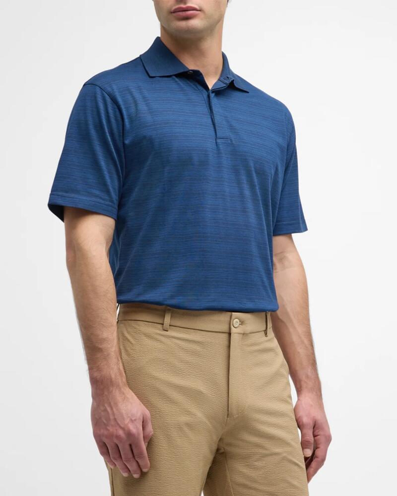 Peter Millar Men's Pembroke Stripe Polo Shirt Cover