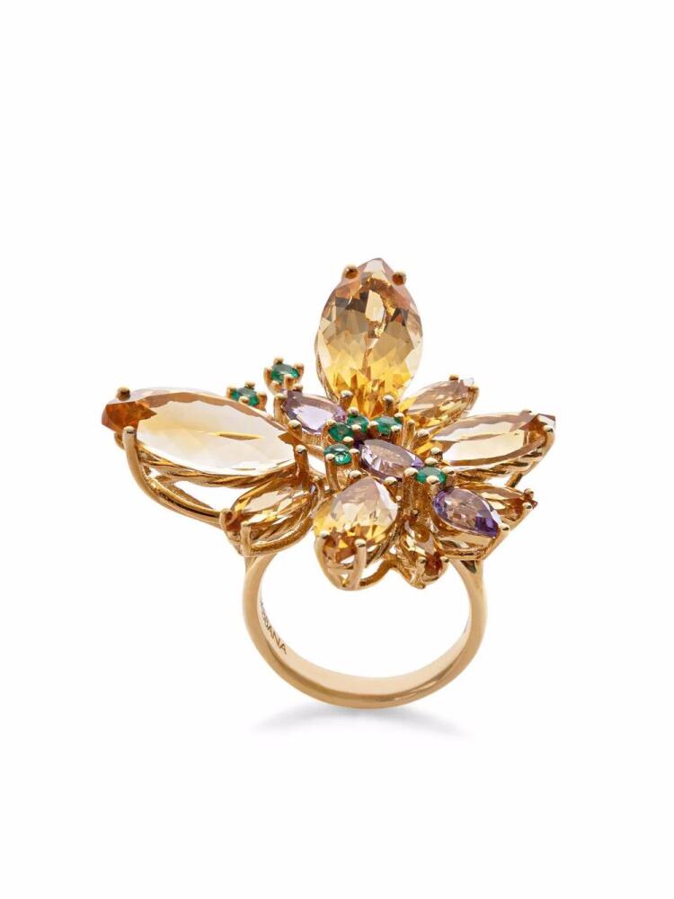 Dolce & Gabbana 18kt yellow gold Spring gemstone ring Cover