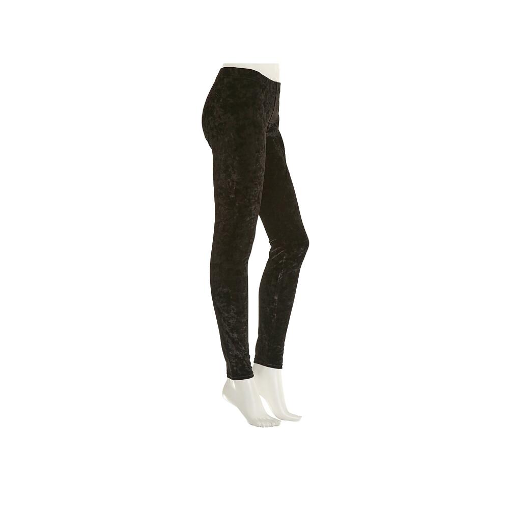 MeMoi Crushed Velvet Fashion Leggings | Women's | Black Cover