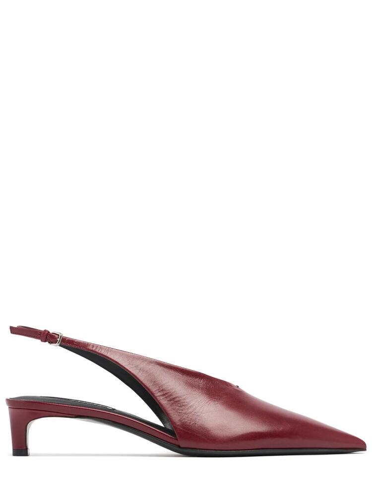 JIL SANDER 35mm Leather Slingback Heels Cover