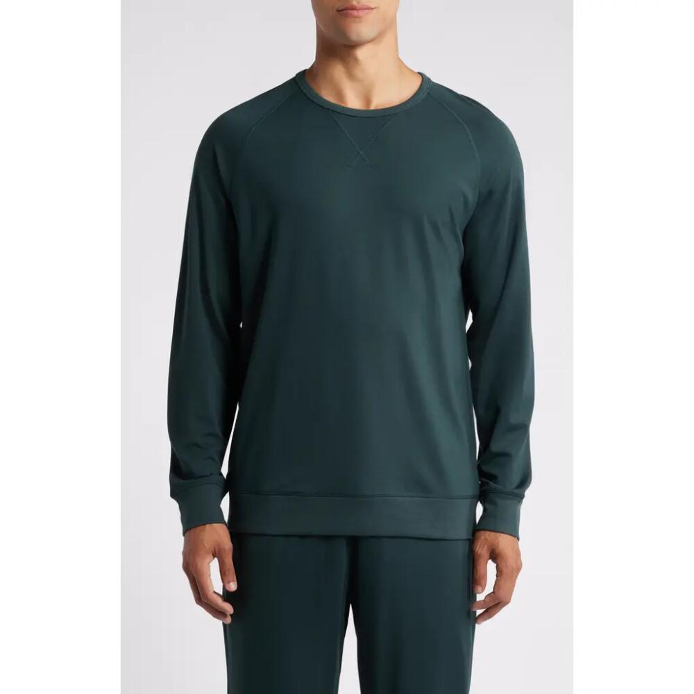 Daniel Buchler Long Sleeve Rayon Blend Lounge T-Shirt in Dark Petrol Cover