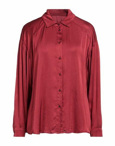 Brand Unique Woman Shirt Burgundy Viscose Cover